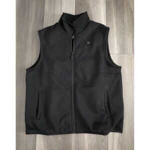 Ororo Mens Heated Vest Black Softshell Fleece Lined Size 2XL with Battery